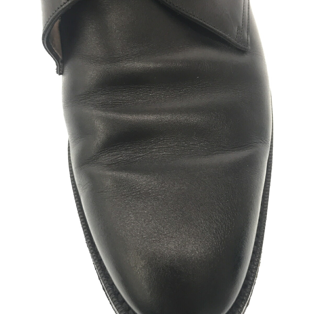 S.T. Dupont Leather Monk Strap Boots Black Size 7