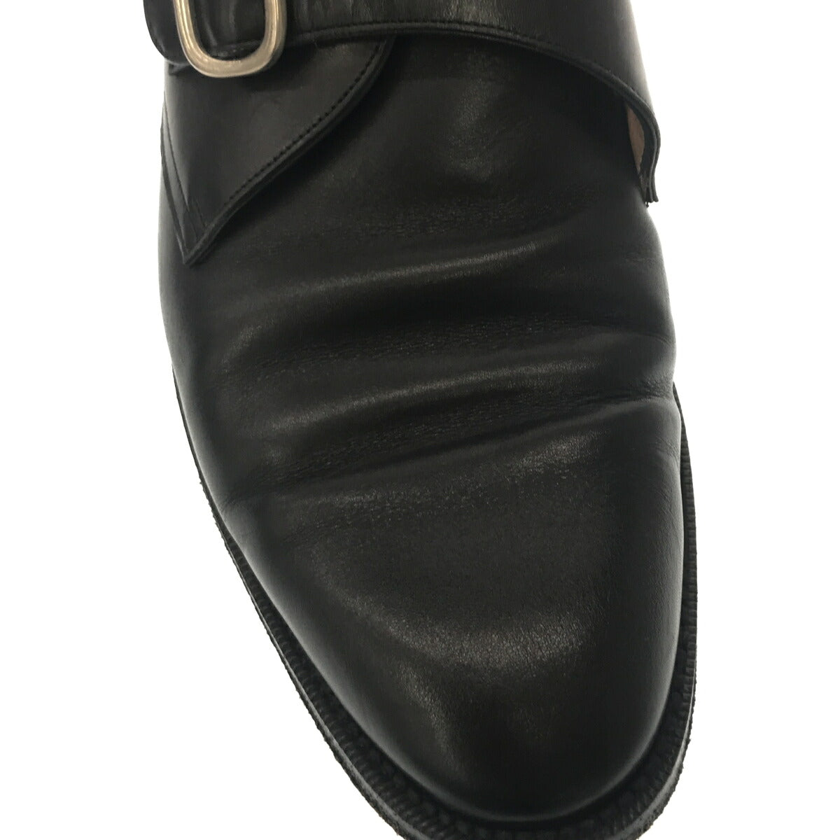 S.T. Dupont Leather Monk Strap Boots Black Size 7