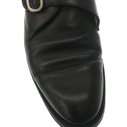 S.T. Dupont Leather Monk Strap Boots Black Size 7