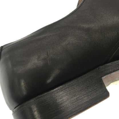 S.T. Dupont Leather Monk Strap Boots Black Size 7