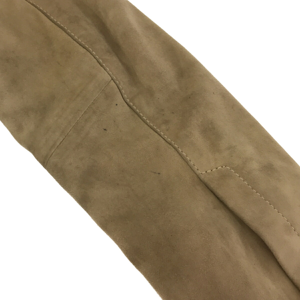 DIESEL Black Gold Suede Sleeve Leather Riders Jacket Size S