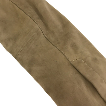 DIESEL Black Gold Suede Sleeve Leather Riders Jacket Size S