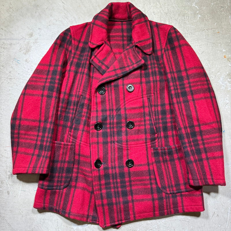 Unknown 30s Double Breasted Wool Peacoat Multi Coat Size L