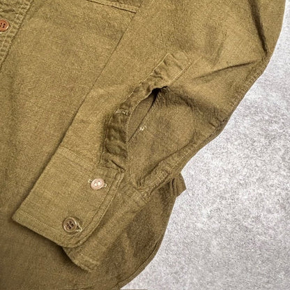Vintage 30s-40s Shulman Chin Strap Officer Wool Shirt Size S