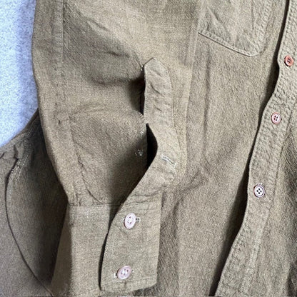 Vintage 30s-40s Shulman Chin Strap Officer Wool Shirt Size S