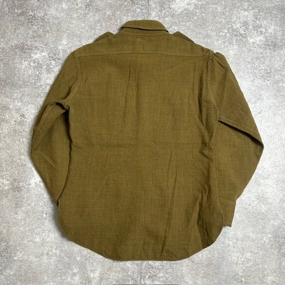 Vintage 30s-40s Shulman Chin Strap Officer Wool Shirt Size S