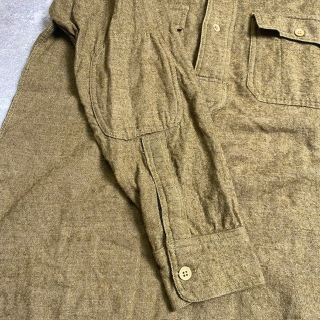 US ARMY 30s Vintage Elbow Patch Wool Pullover Khaki Size M
