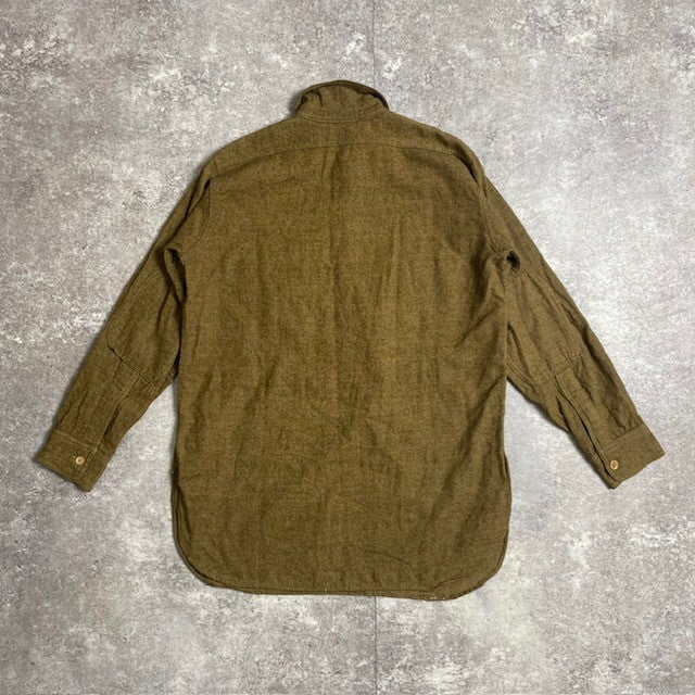 US ARMY 30s Vintage Elbow Patch Wool Pullover Khaki Size M