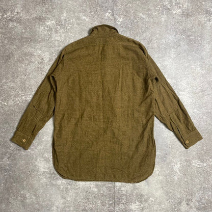 US ARMY 30s Vintage Elbow Patch Wool Pullover Khaki Size M