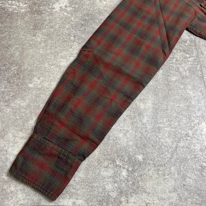 Vintage Levi's 60s Plaid Western Shirt Collar Stays Size M