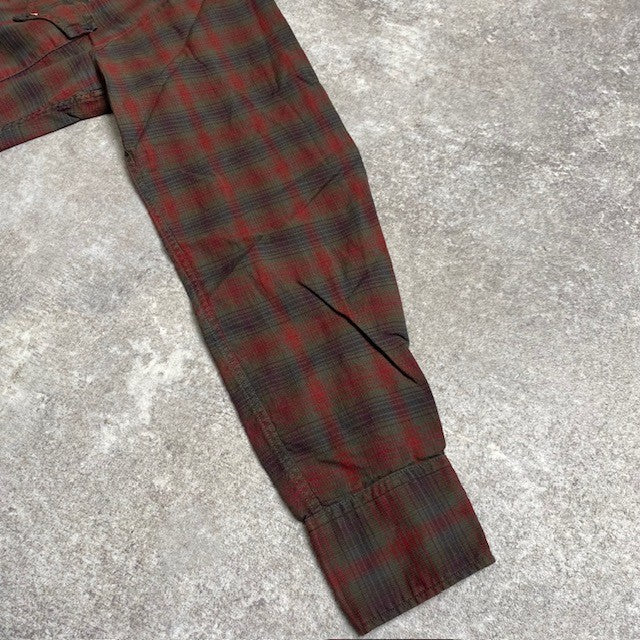Vintage Levi's 60s Plaid Western Shirt Collar Stays Size M