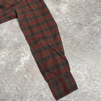 Vintage Levi's 60s Plaid Western Shirt Collar Stays Size M