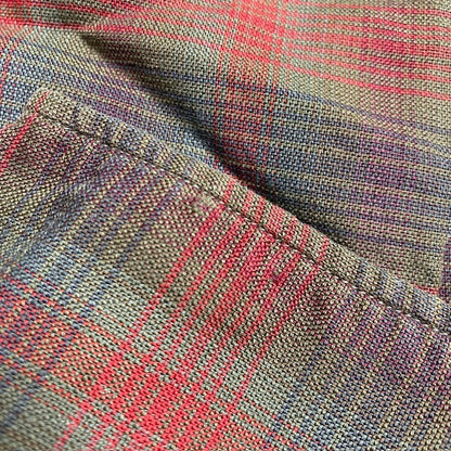 Vintage Levi's 60s Plaid Western Shirt Collar Stays Size M