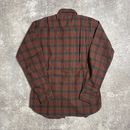 Vintage Levi's 60s Plaid Western Shirt Collar Stays Size M