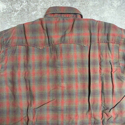 Vintage Levi's 60s Plaid Western Shirt Collar Stays Size M
