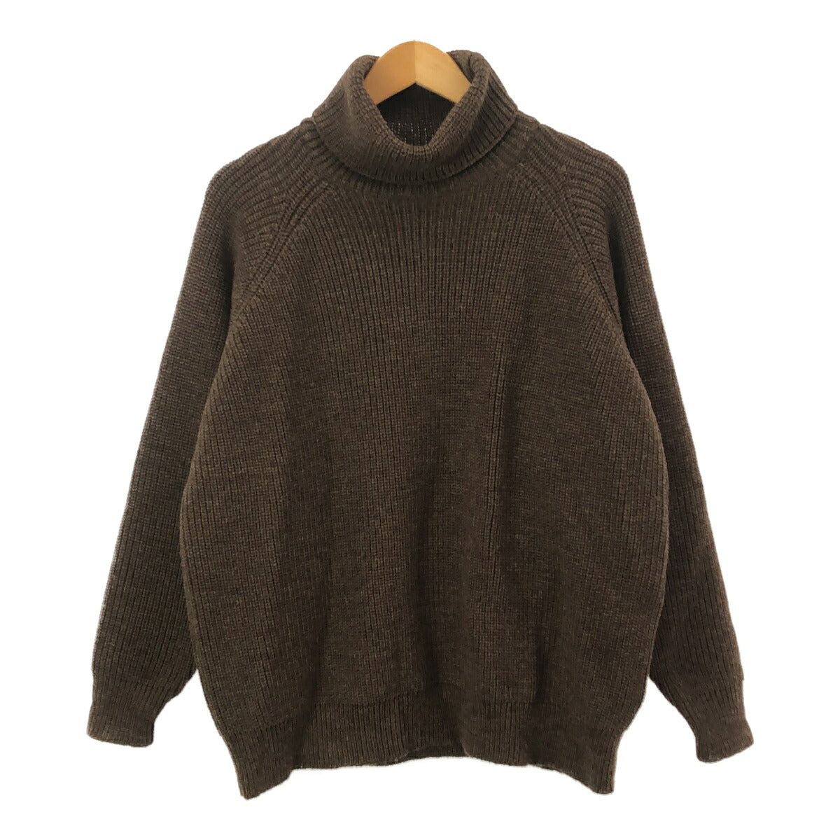 Vintage Brown Chunky Wool Turtleneck Sweater Size 4
