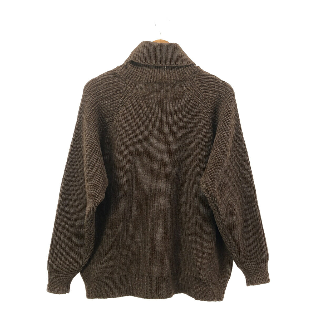 Vintage Brown Chunky Wool Turtleneck Sweater Size 4