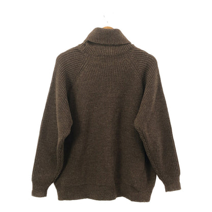 Vintage Brown Chunky Wool Turtleneck Sweater Size 4
