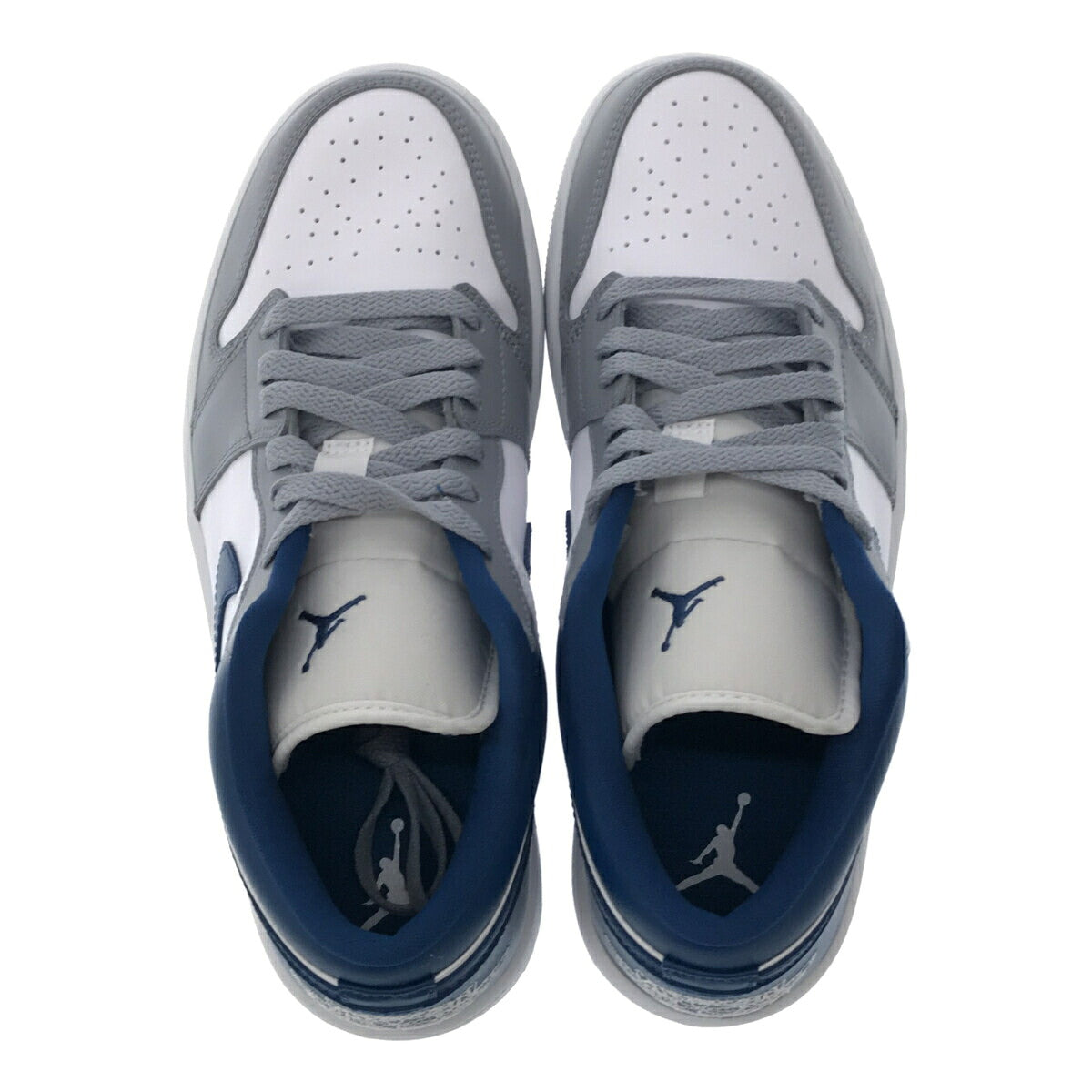 NIKE Air Jordan 1 Low Stealth French Blue Sneakers Size 27cm