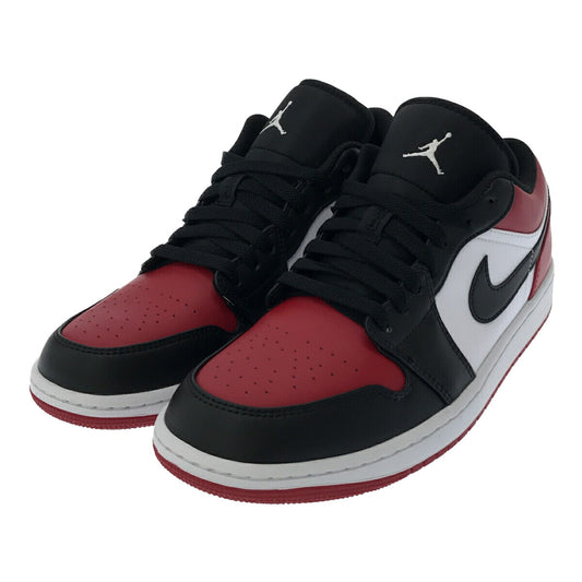 NIKE Air Jordan 1 Low Bred Toe Multi Color Sneakers Size 27cm