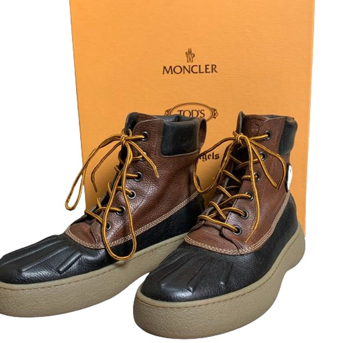 ITFQX TOD'S x MONCLER x Palm Angels Boots Brown Size 7