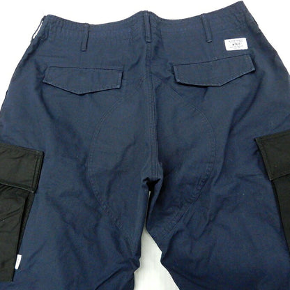 WTAPS 18SS JUNGLE CHOPPED Cargo Shorts Blue/Black Size 03