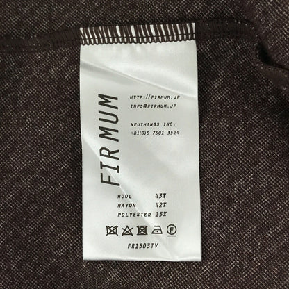 FIRMUM Uruguay Wool Double Jacquard Vest Chocolate Size M