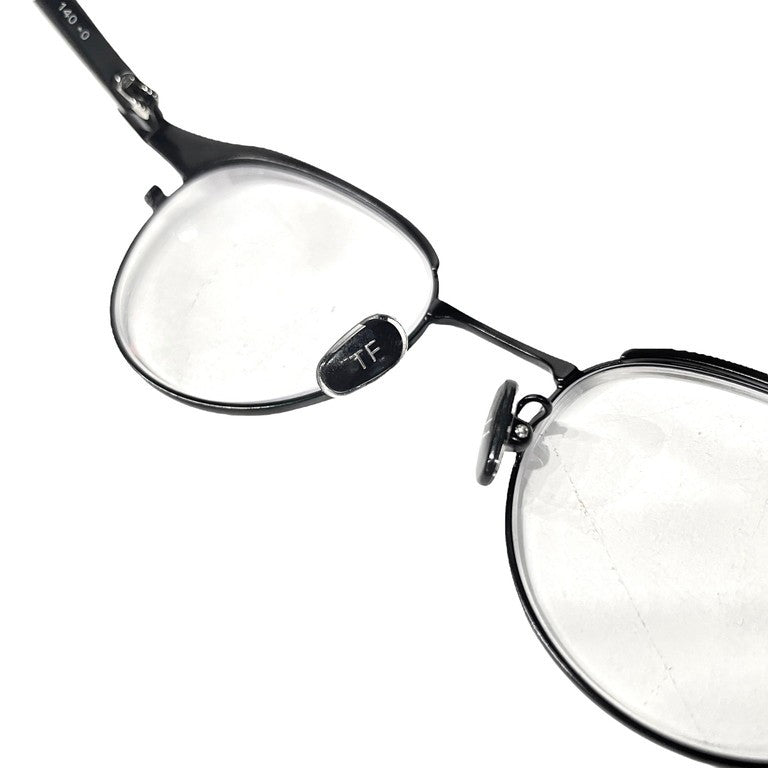TOM FORD 22AW Black Browline Boston Shape Glasses Size 48