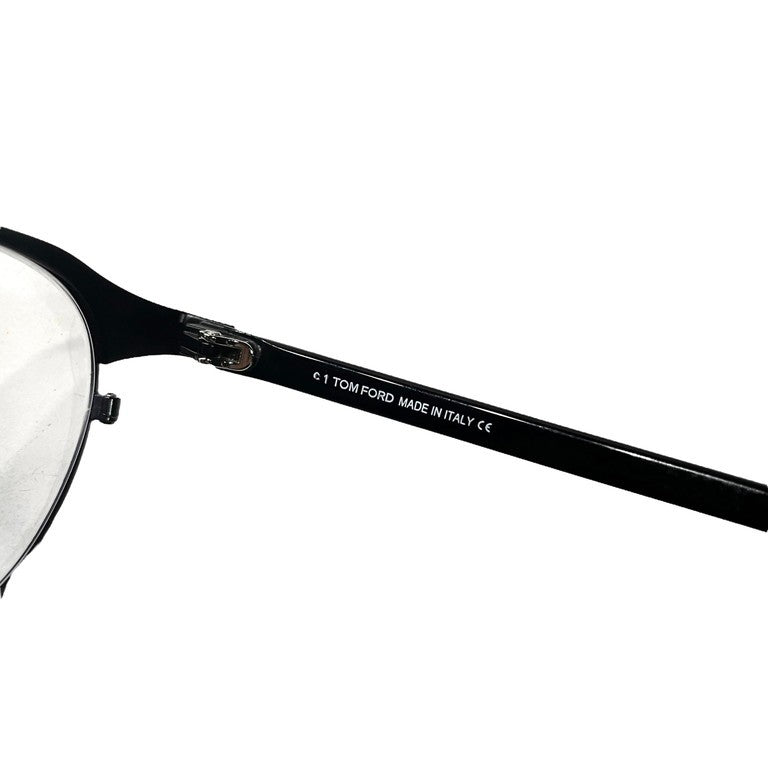 TOM FORD 22AW Black Browline Boston Shape Glasses Size 48
