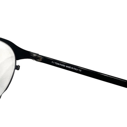 TOM FORD 22AW Black Browline Boston Shape Glasses Size 48