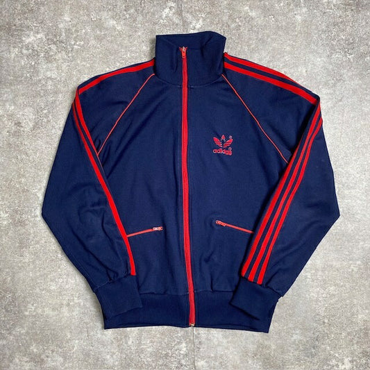 Adidas 80s Vintage Korea Flocked Logo Track Jacket Size 36/S
