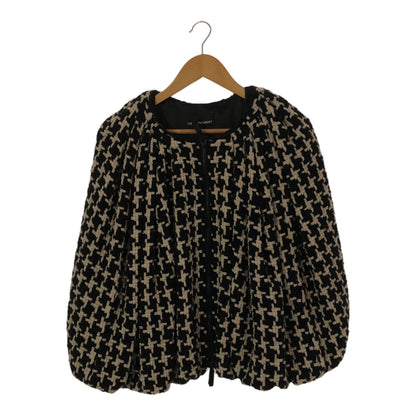 EMPORIO ARMANI 20AW Alpaca Blend Houndstooth Poncho Size 42