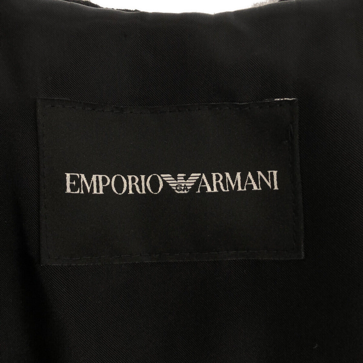 EMPORIO ARMANI 20AW Alpaca Blend Houndstooth Poncho Size 42