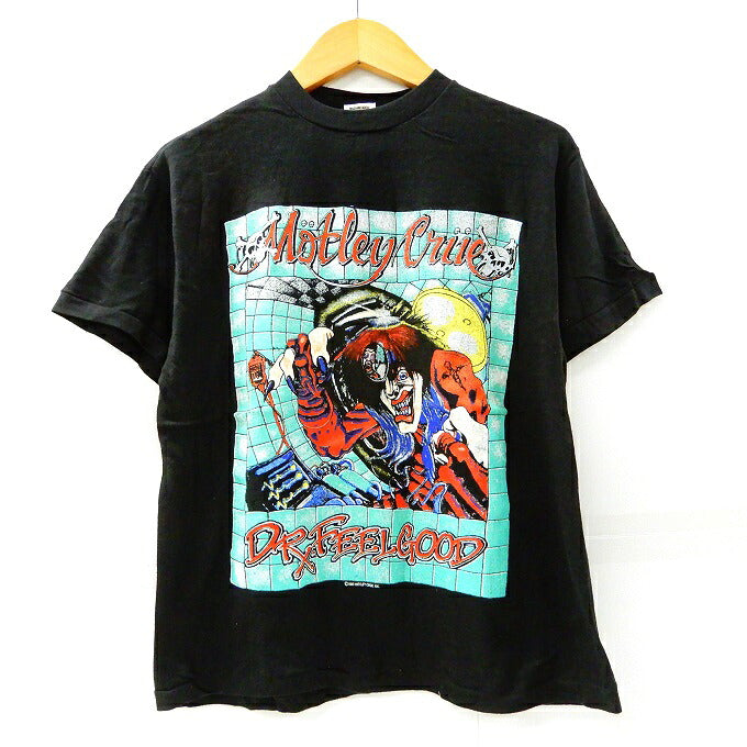 MOTLEY CROE 1989 DR. FEEL GOOD Black T-Shirt Size M