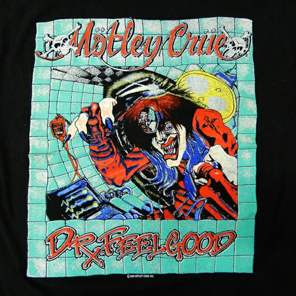 MOTLEY CROE 1989 DR. FEEL GOOD Black T-Shirt Size M