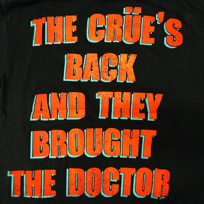 MOTLEY CROE 1989 DR. FEEL GOOD Black T-Shirt Size M