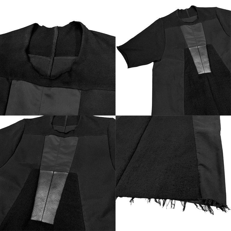 Rick Owens 23AW LUXOR Cotton Leather Patchwork Coat Size S