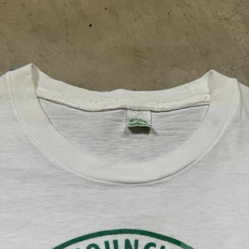 BOY SCOUT OF AMERICA 50s Vintage Staff T-Shirt White Size L