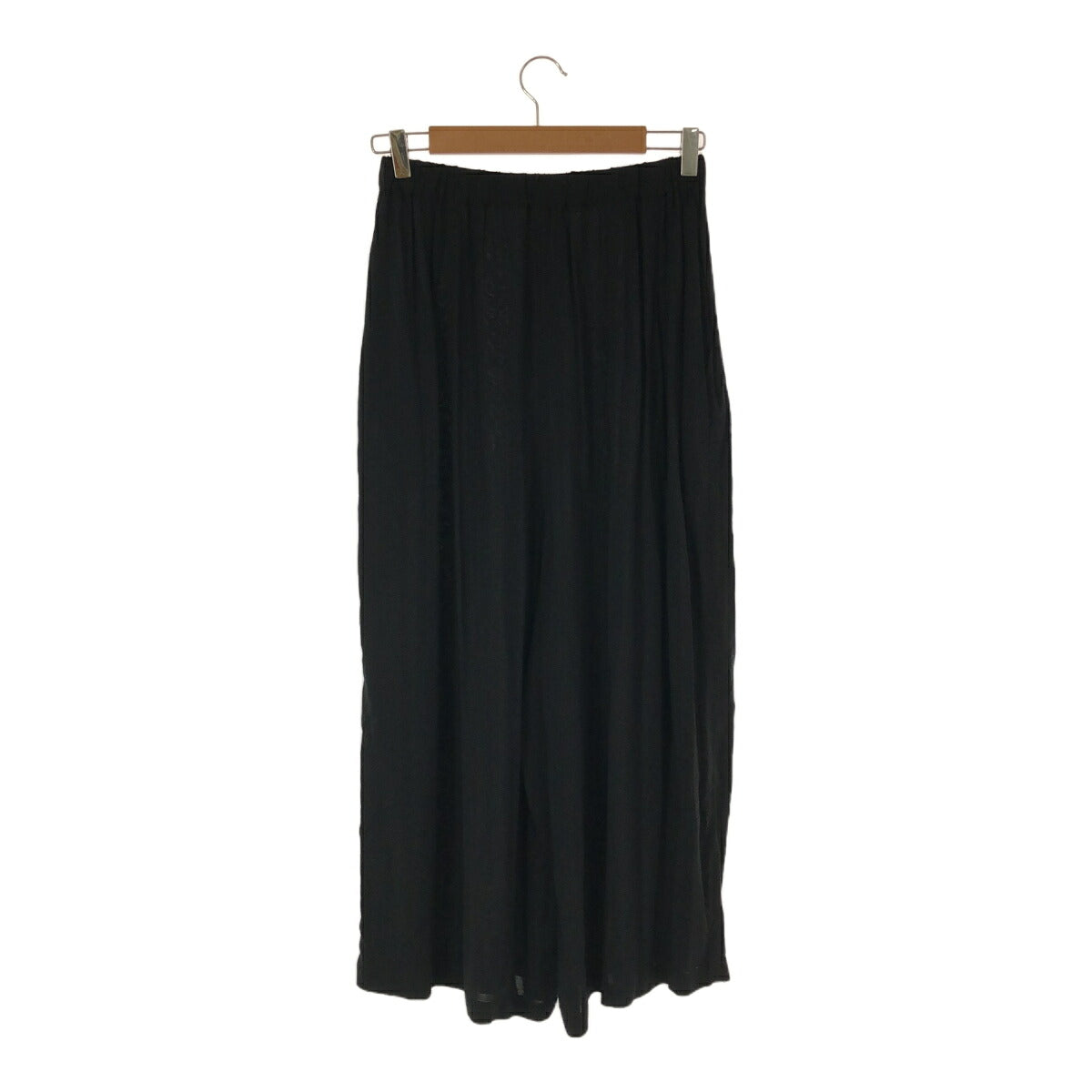 mizuiro ind High Waist Wide Easy Pants Rayon Black Size 2