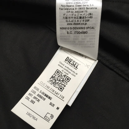 DIESEL 22SS S-DENNING Trucker Shirt Jacket Black Size M