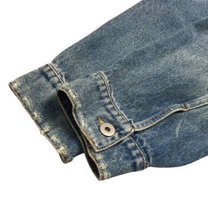 FAITH CONNEXION Oversized Distressed Jacket Blue Size S