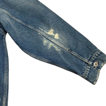 FAITH CONNEXION Oversized Distressed Jacket Blue Size S