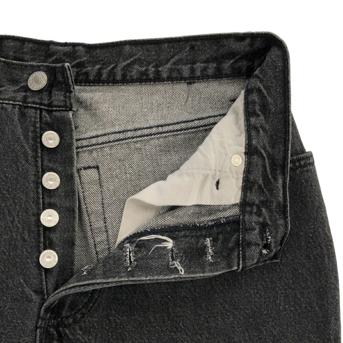 Levi's 80s 90s Black Dyed Denim Jeans Size W28