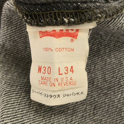 Levi's 90s 501 Pre-Dyed Grey USA Made Jeans Size W30