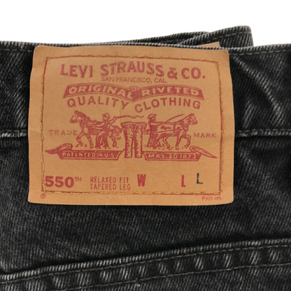 Levi's 90s 550 Overdyed Black Tapered USA Made Jeans Size W27