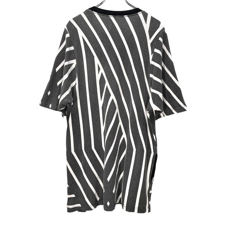 A.F Artefact Oversize Stripe Short Sleeve Sweatshirt Size M