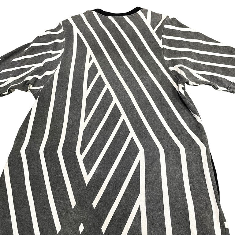 A.F Artefact Oversize Stripe Short Sleeve Sweatshirt Size M