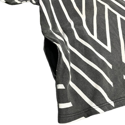 A.F Artefact Oversize Stripe Short Sleeve Sweatshirt Size M