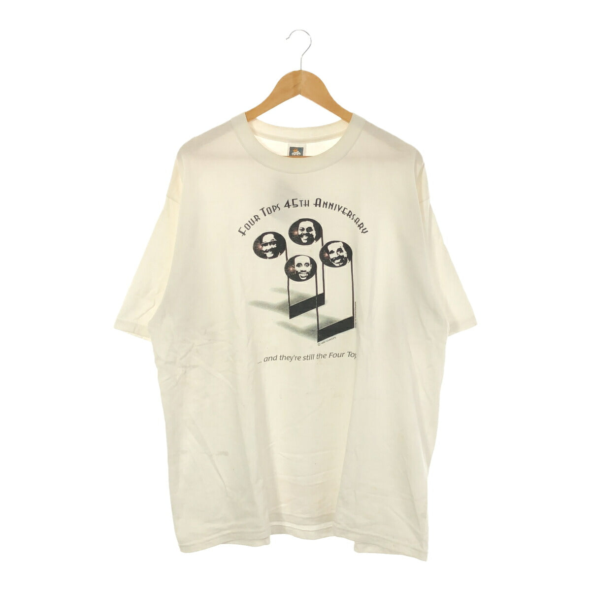 Vintage COTTON DELUXE 90s FOUR TOPS 45th Anniv Tee Size XL