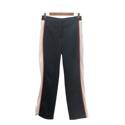 Burberry Black Mesh Striped Tailored Track Pants Size UK6